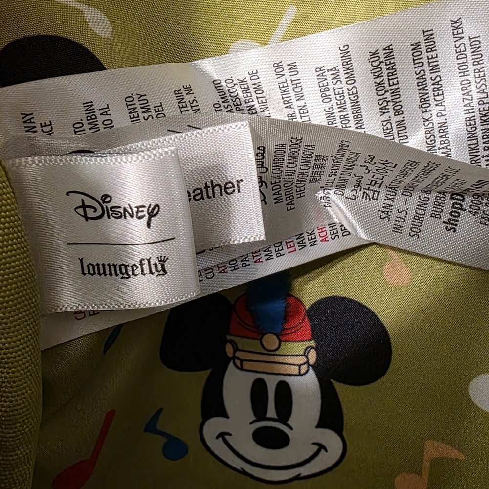 Disney Loungefly Mickey Mouse Marching Band Red and Black NWOT - Picture 13 of 16